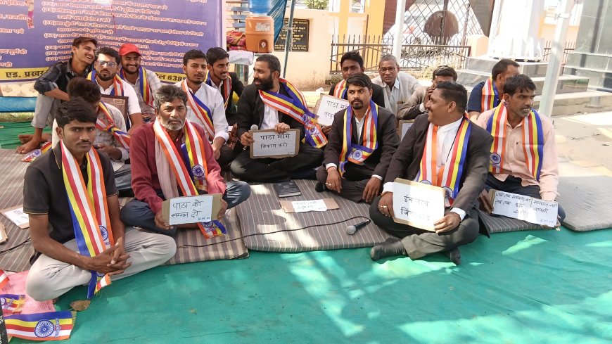 पाठा क्षेत्र की जनसमस्याओं को लेकर अनशन का दसवां दिन, अधिवक्ता साथियों का मिला समर्थन