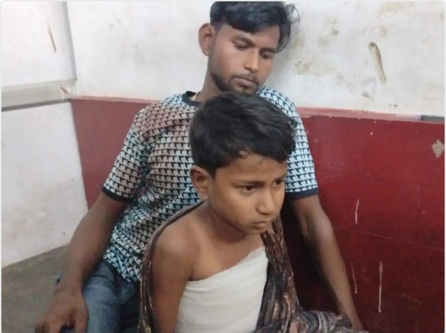 पंपिंगसेट के इंजन में फंसी शर्ट, 12 वर्षीय बालक गंभीर घायल