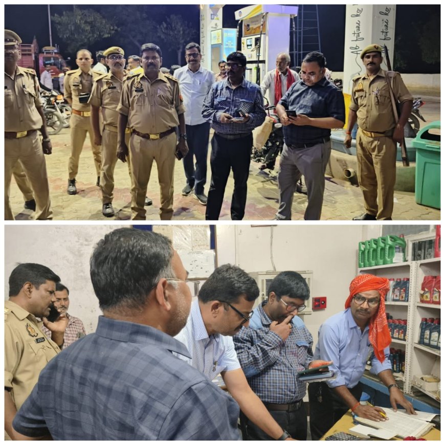 पेट्रोल पम्पो पर भीड अफवाह के बाद प्रशासन अलर्ट एस डी एम, तहसीलदार, प्रभारी निरीक्षक के साथ कस्बा बदोसरांय के तीनों पेट्रोल पम्पो का निरीक्षण किया एंव पेट्रोल पंप संचालकों को आवाश्यक दिशा निर्देश दिए