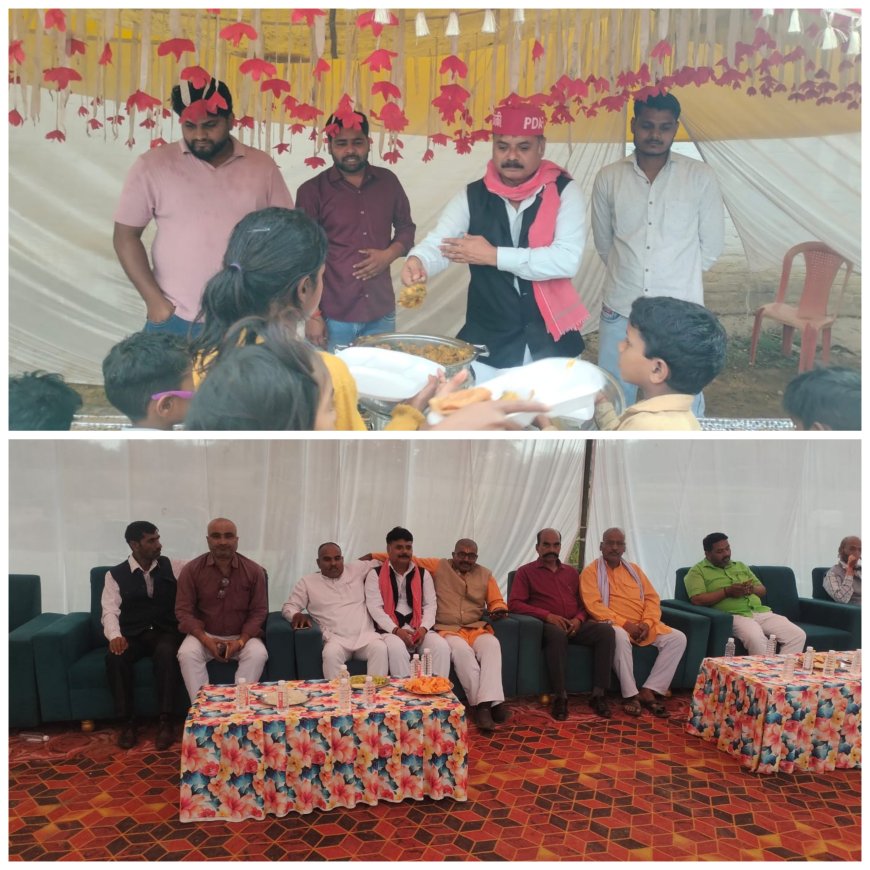 कोटवा सडक के निकट सनाकापुर में मां सन्तरी देवी का विशाल भन्डारे का आयोजन रामदीन रावत ने किया