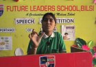 फ्यूचर लीडर्स स्कूल में भाषण प्रतियोगिता का आयोजन, विधार्थियो ने रखे अपने अपने विचार
