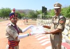 पुलिस लाइन, चित्रकूट में प्रशिक्षण प्राप्त कर रहे आरक्षियो द्वारा पासिंग आउट परेड की रिहर्सल परेड का आयोजन किया गया ।