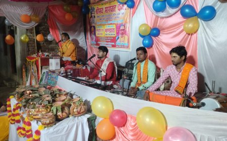 रेवडा गांव में श्रीमद् भागवत कथा का भव्य आयोजन, कृष्ण जन्मोत्सव धूमधाम से मनाया गया