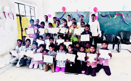 वार्षिक परीक्षाफल व पुरस्कार वितरण समारोह सम्पन्न, मेधावी छात्र-छात्राएं हुए सम्मानित