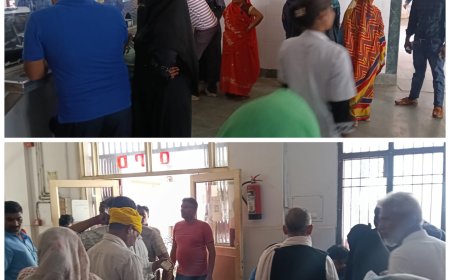 संयुक्त चिकित्सालय सिरौलीगौसपुर की ओ पी डी में 512 मरीजों के स्वास्थ्य का परीक्षण कर दवायें दी गई