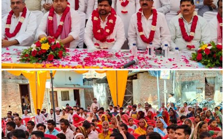 मसौली में सपा की पीडीए जन चौपाल, सरकार की नीतियों पर साधा निशाना