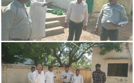 खंण्ड विकास अधिकारी संजीव गुप्ता ने सहायक विकास अधिकारी पंचायत मनोज मिश्रा के साथ किन्तूर ढकवा माफी बूथ परिवर्तन स्थलों का निरीक्षण किया एंव आवाश्यक दिशा निर्देश दिए