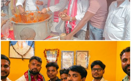 राहुल यादव के जन्मदिन पर भव्य भंडारा, क्षेत्र में उत्साह का माहौल</p>