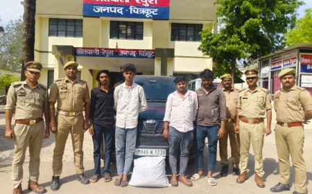 गांजा तस्करी के खिलाफ बड़ी कार्रवाई, चार अभियुक्त गिरफ्तार