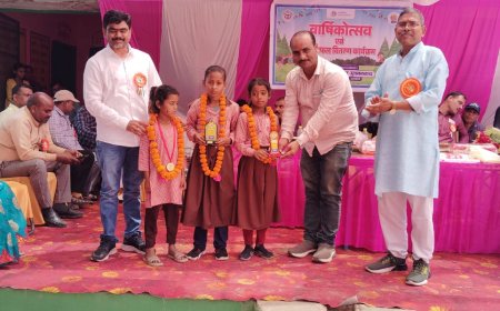 कंपोजिट विद्यालय मुश्काबाद में धूमधाम से मनाया गया वार्षिकोत्सव