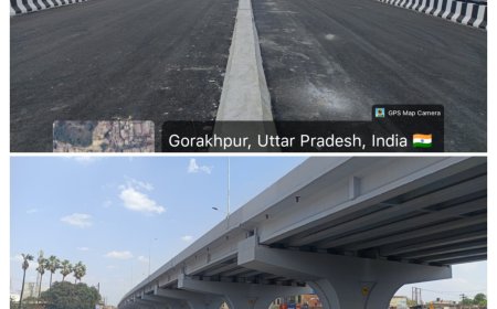 गोरखपुर का पहला सिक्सलेन फ्लाईओवर तैयार, जल्द दौड़ेंगी गाड़ियां