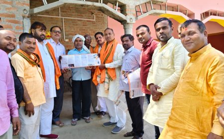 भाजपा जिलाध्यक्ष के प्रथम आगमन पर निंदूरा में भव्य स्वागत, कार्यकर्ताओं को दिए संगठन विस्तार के निर्देश