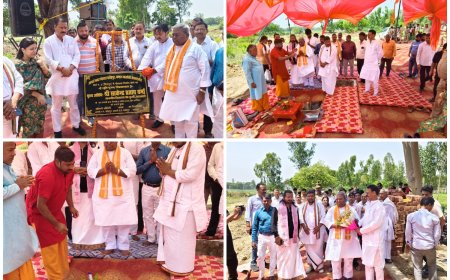 फतेहपुर में 2.34 करोड़ की गौशाला का भूमि पूजन, निराश्रित गोवंश को मिलेगा सुरक्षित आश्रय कटघरा लहसी में विधायक साकेंन्द्र प्रताप वर्मा ने किया शुभारंभ, किसानों को फसलों के नुकसान से मिलेगी