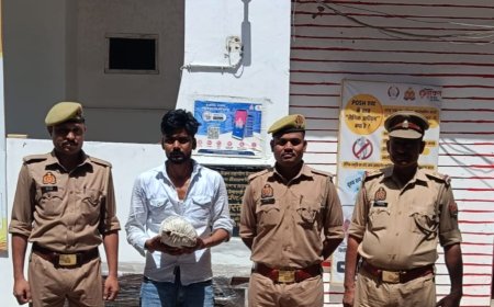 त्रिलोकपुर मोड़ के पास युवक गिरफ्तार, 630 ग्राम हीरोइन बरामद