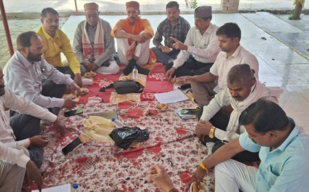 संघ कार्य विस्तार को लेकर कैलाशपुरी आश्रम में बैठक संपन्न