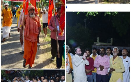 फूलमती माता मंदिर में संतों का विश्राम, बेलखारा में रात्रि प्रवास; 84 कोसी परिक्रमा जारी