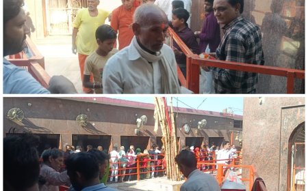 बडे बाबा के साप्ताहिक मंगलवार मेला में उमडा आस्था का जन सैलाव हजारों श्रद्धालुओं ने पवित्र अभरन सरोवर में आचमन कर स्वामी जी की ड्योढ़ी पर माथा टेका