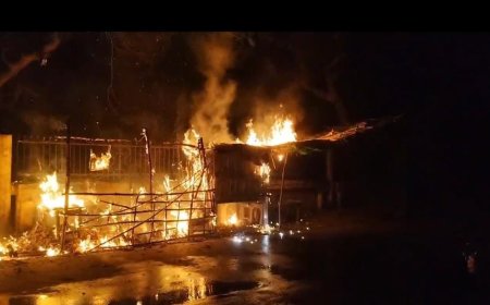 तहसील मुख्यालय के पास सडक पर रखी गुमटियों में लगी आग तहसीलदार बालेन्दु भूषण वर्मा के निर्देश पर लेखपाल राजस्व निरीक्षक ने आग से हुये नुकसान का आकलन किया