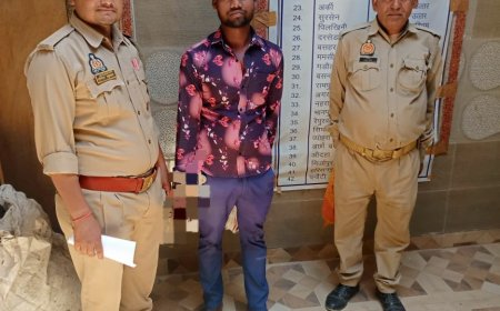 थाना सरधुवा पुलिस टीम ने नाबालिक से घर में घुसकर बलात्कार के वांछित आरोपी अभियुक्त को गिरफ्तार किया