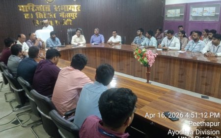 भारत सरकार के विभिन्न मंत्रालयों से सहायक अनुभाग अधिकारियों का सिरौलीगौसपुर के विकास खंण्ड दरिया बाद के वीरकिठाई व सिसौना में भ्रमण कर योजनाओं के बाबत जानकारी ली