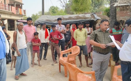 एस डी एम सिरौलीगौसपुर अनिल कुमार सरोज तहसीलदार बालेन्दु भूषण वर्मा ने ग्राम सहनीमऊ में फार्मर रजिस्ट्री शिविर का उदघाटन कर आवाश्यक दिशा निर्देश दिए