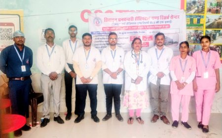 बड़ागांव में निःशुल्क स्वास्थ्य शिविर, 104 मरीजों का हुआ उपचार