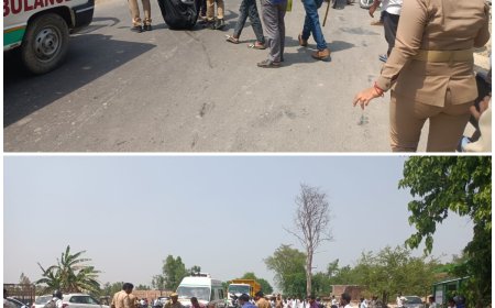 तेज रफ्तार डंपर की चपेट में आने से महिला की मौत, दो घायल बड्डूपुर क्षेत्र में हादसा, चालक फरार—पुलिस कर रही तलाश