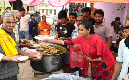 काली माता मंदिर में 9वां विशाल भंडारा, सैकड़ों भक्तों ने ग्रहण किया प्रसाद