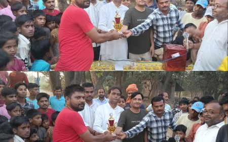 बेलहरा में तीन दिवसीय शिवाजी क्रिकेट टूर्नामेंट का समापन, फतेहपुर बनी विजेता