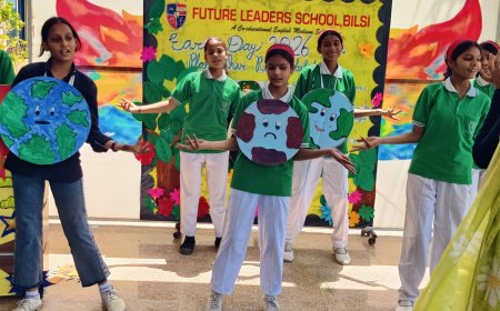 फ्यूचर लीडर्स स्कूल में उत्साहपूर्वक मनाया गया पृथ्वी दिवस
