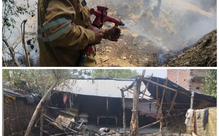 दो अलग अलग गांवों में आग लगने से हजारों रुपए का सामान गृहस्थी जल कर राख हो गई है