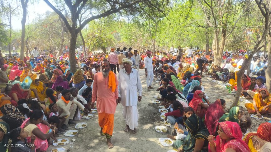 पूर्णिमा पर बाबा मस्तराम दास आश्रम में भव्य हवन-पूजन व भंडारा