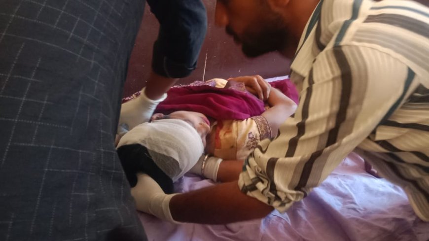 तेज रफ्तार स्कॉर्पियो की टक्कर से दंपति व मासूम घायल, हालत गंभीर