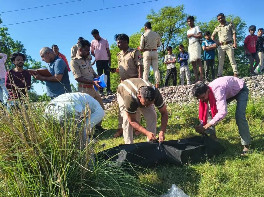 रेलवे ट्रैक किनारे अज्ञात युवक का शव मिलने से सनसनी