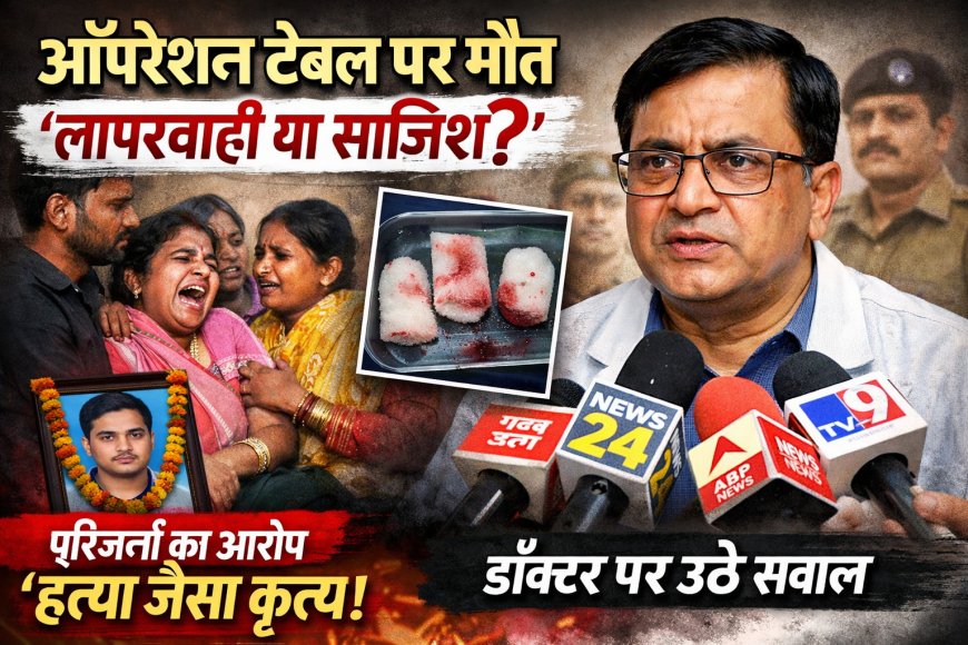 ऑपरेशन टेबल पर मौत: ‘लापरवाही या साजिश?’—युवक की मौत पर उठे गंभीर सवाल