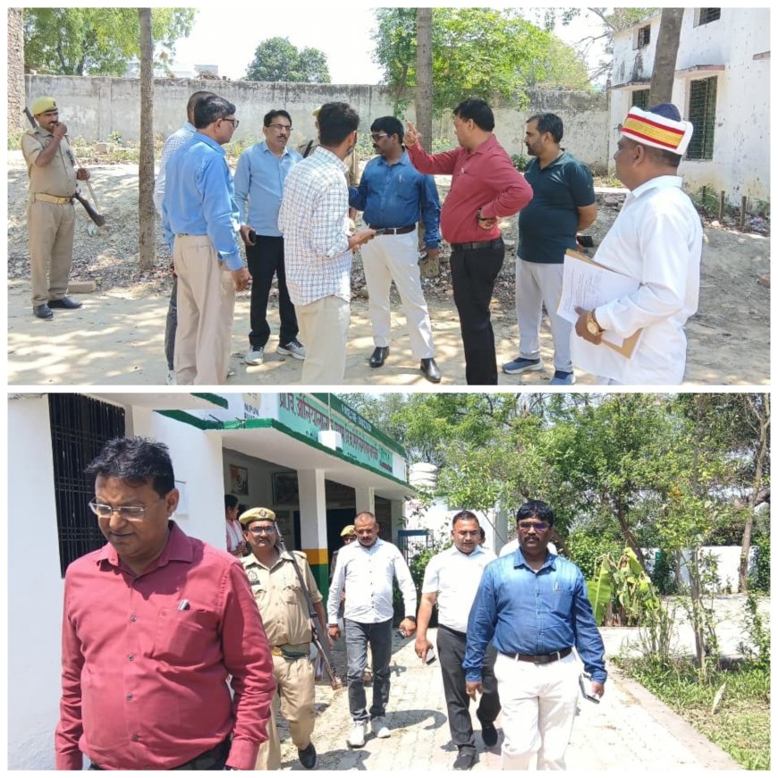 उपजिलाधिकारी, तहसीलदार, खंण्ड विकास अधिकारी, सहायक विकास अधिकारी पंचायत के साथ आधा दर्जन परिषदीय विद्यालयों का निरीक्षण किया