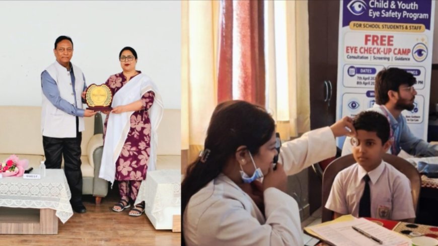 द पिलर्स सिक्टौर में चाइल्ड एंड यूथ आई सेफ्टी कैम्प का सफल आयोजन