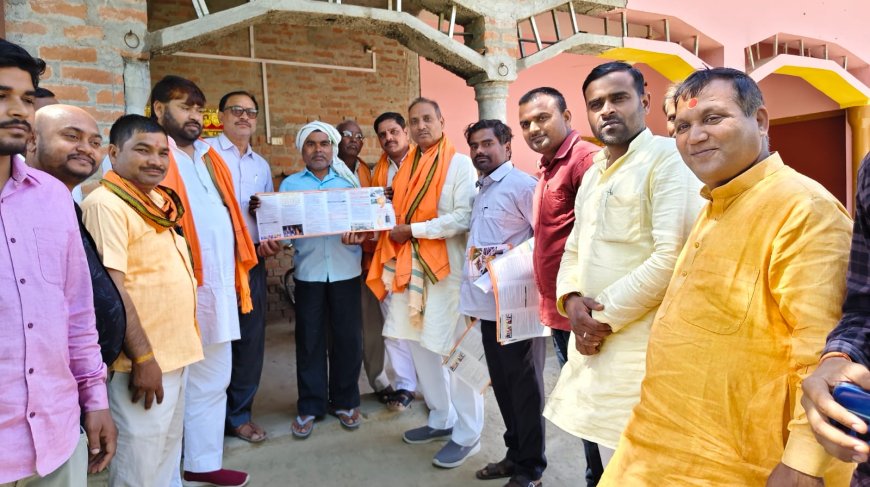 भाजपा जिलाध्यक्ष के प्रथम आगमन पर निंदूरा में भव्य स्वागत, कार्यकर्ताओं को दिए संगठन विस्तार के निर्देश