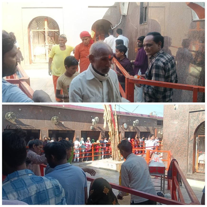 बडे बाबा के साप्ताहिक मंगलवार मेला में उमडा आस्था का जन सैलाव हजारों श्रद्धालुओं ने पवित्र अभरन सरोवर में आचमन कर स्वामी जी की ड्योढ़ी पर माथा टेका