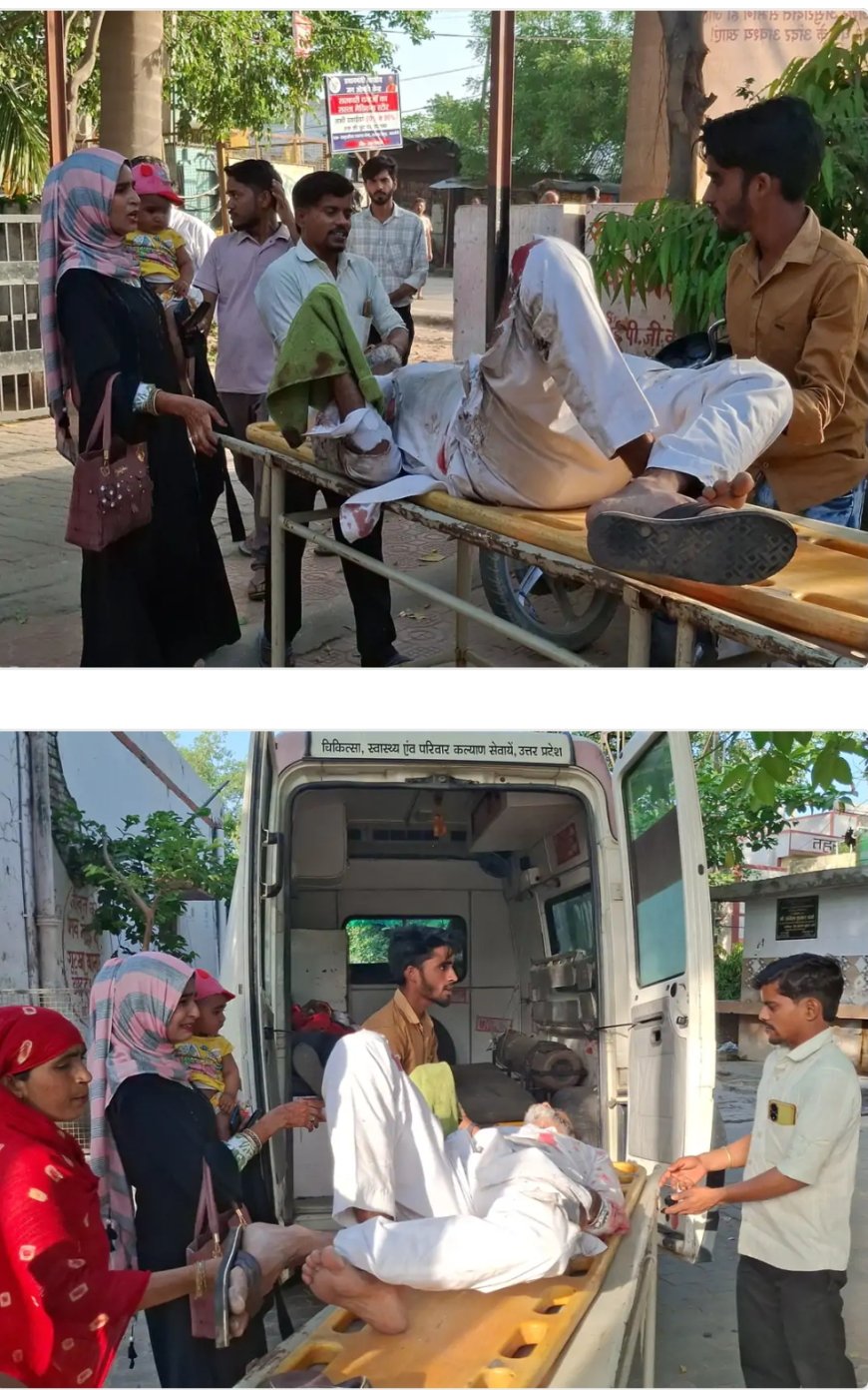 तेज रफ्तार ट्रैक्टर-ट्रॉली की टक्कर से ऑटो क्षतिग्रस्त, मोहम्मद शरीफ गंभीर घायल