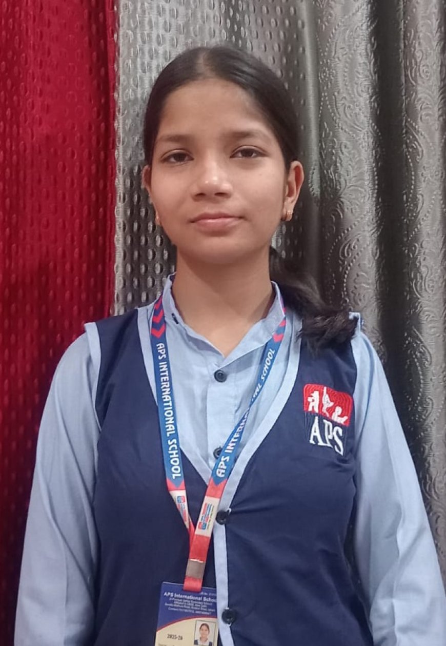 ए पी एस इंटरनेशनल स्कूल उझानी की छात्रा स्वस्ति जैन ने 10th की सी वी एस ई बोर्ड परीक्षा में 94 परसेंट अंक पाकर विद्यालय का  नाम किया रोशन