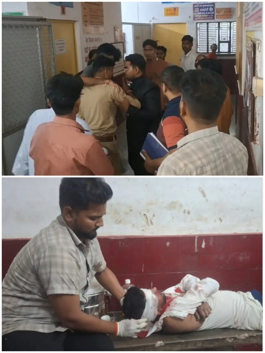 आमने-सामने बाइक भिड़ंत में युवक की मौत, सीएचसी में हंगामा