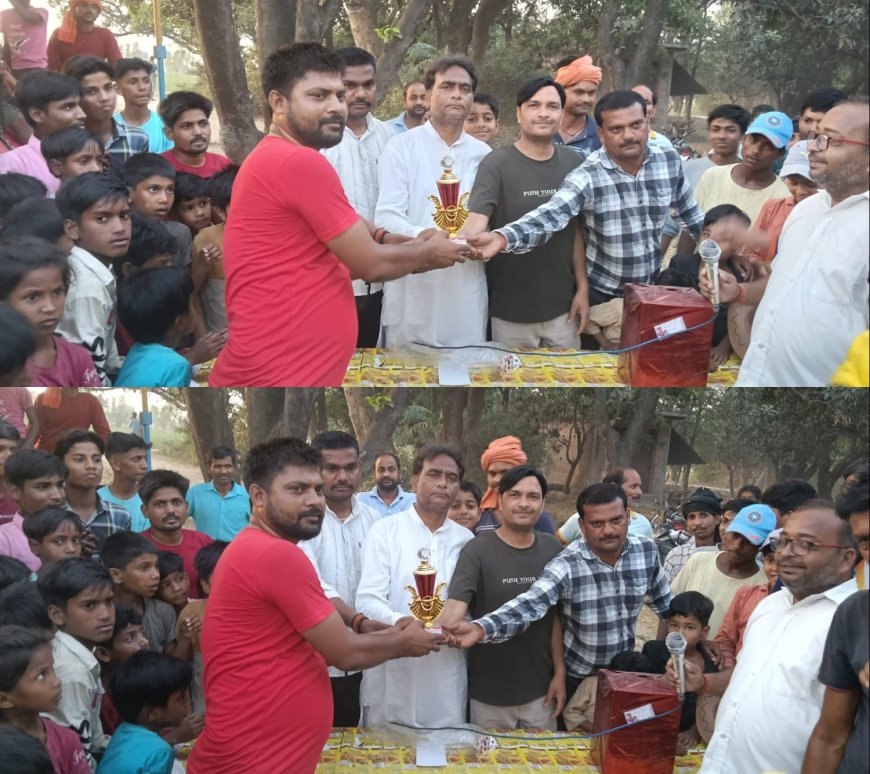 बेलहरा में तीन दिवसीय शिवाजी क्रिकेट टूर्नामेंट का समापन, फतेहपुर बनी विजेता