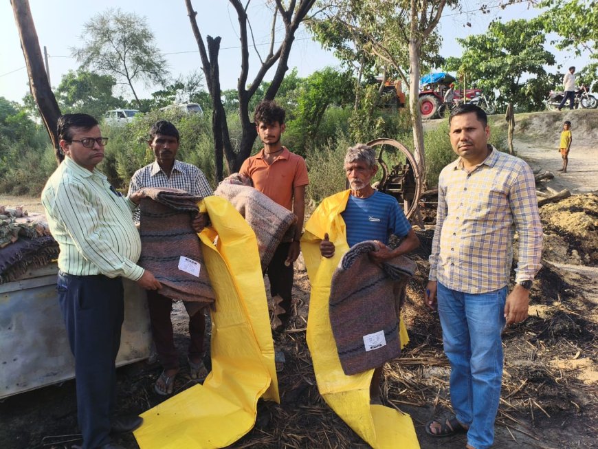 आग से पांच परिवारों के घर गृहस्ती जलकर राख