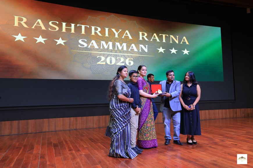 ज्योतिषाचार्य के. एम. सिन्हा को ‘राष्ट्रीय रत्न सम्मान 2026’, कंगना रनौत ने किया सम्मानित