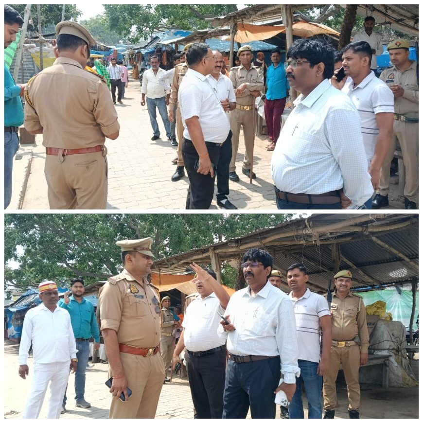 बैशाखी पूर्णिमा को लेकर उपजिलाधिकारी अनिल कुमार सरोज तहसीलदार बालेन्दु भूषण वर्मा कोतवाली बदोसरांय पुलिस,एस डी ओ विद्युत आदि ने मेला परिसर अभरन सरोवर मन्दिर आदि का निरीक्षण कर आवाश्यक दिशा निर्देश दिए