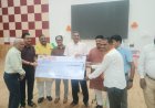 उच्च प्राथमिक विद्यालयों में कार्यरत अनुदेशकों के बढ़े हुए मानदेय का शुभारंभ/ सम्मान समारोह का आयोजन किया गया।