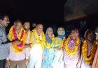 चारधाम यात्रा पर रवाना हुए श्रद्धालु, गल्ला मंडी परिसर में दी गई भावभीनी विदाई