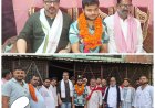 इण्टर मीडिएट सी बी एस ई परीक्षा में जिला टापर तन्मय शाहू के आवास पर सांसद तनुज पुनिया पंहुच कर हार्दिक शुभकामनाएं देते हुए उज्ज्वल भविष्य की कामना किया