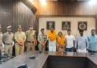 पुलिस विभाग से सेवानिवृत हो रहे उपनिरीक्षक को दी गयी भावभीनी विदाई